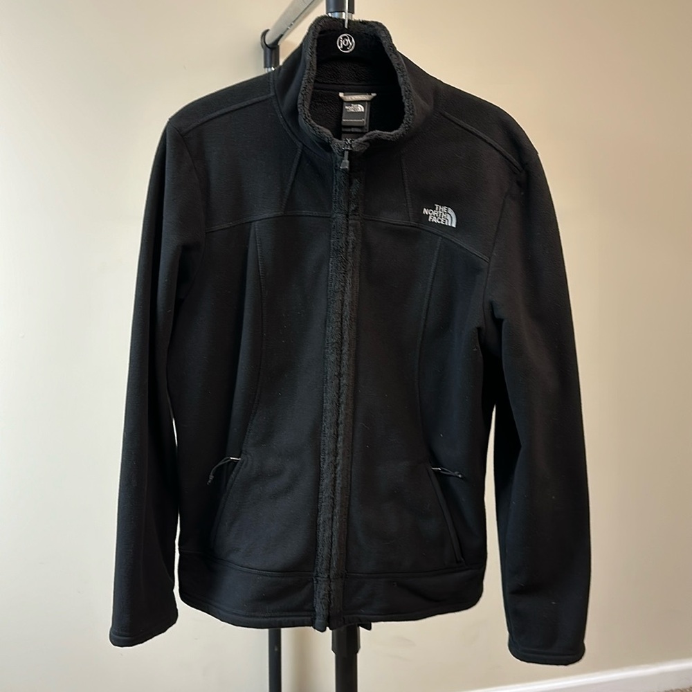 The North Face, fleece jacket, black, large